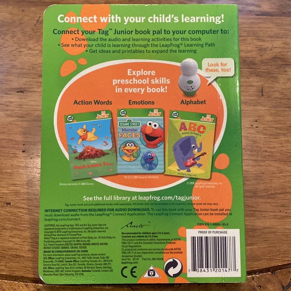 Leap Frog Tag Junior Toy Story 3 Hardback Book